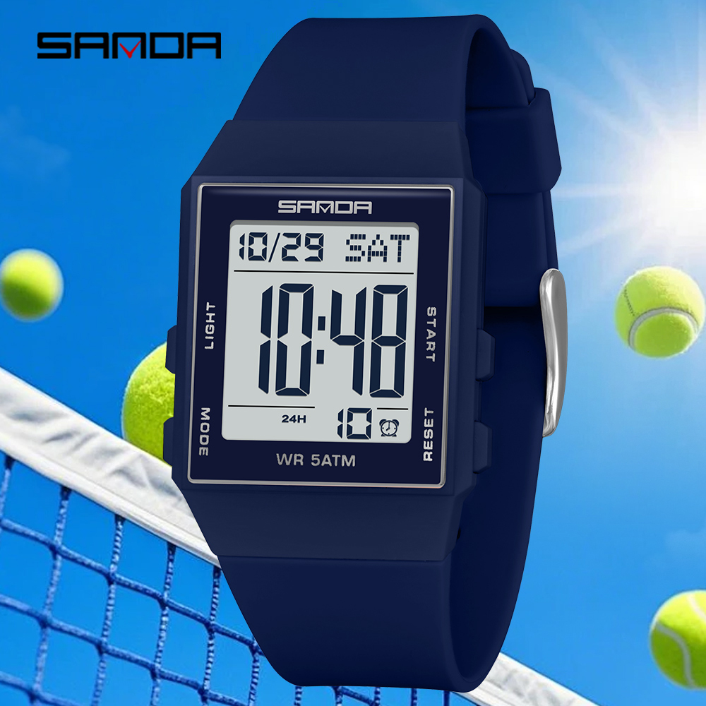 Luxury Watch Store - SANDA Student Casual Digital Watches LED