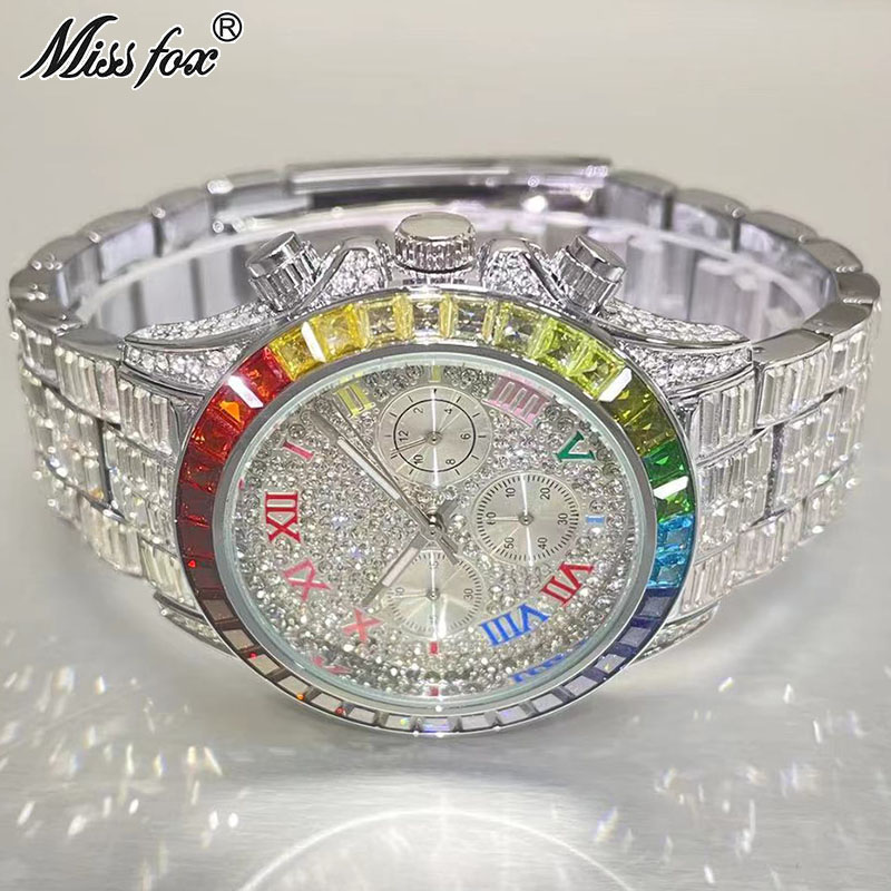 Luxury Watch Magazine - MISSFOX Luxury Iced Watch For Men