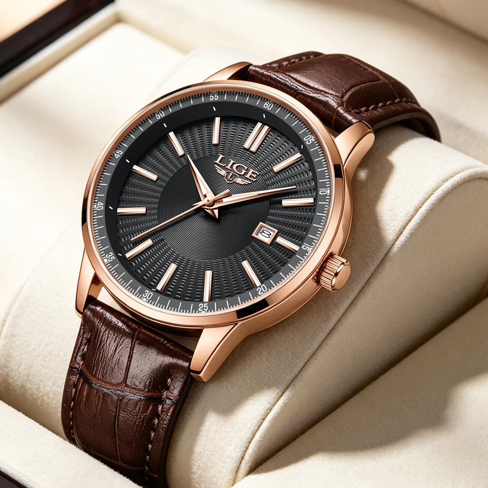 Luxury Watch Holder For Men - LIGE Top Brand Luxury Men's Watches