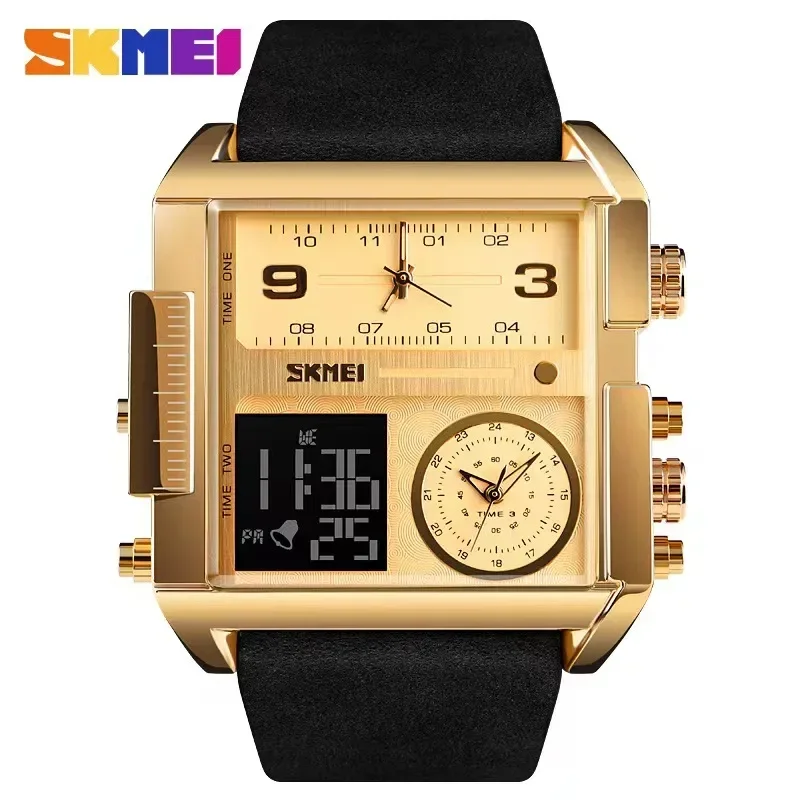 Luxury Watch Holder For Men - SKMEI Mens Quartz Movement Watches Clock
