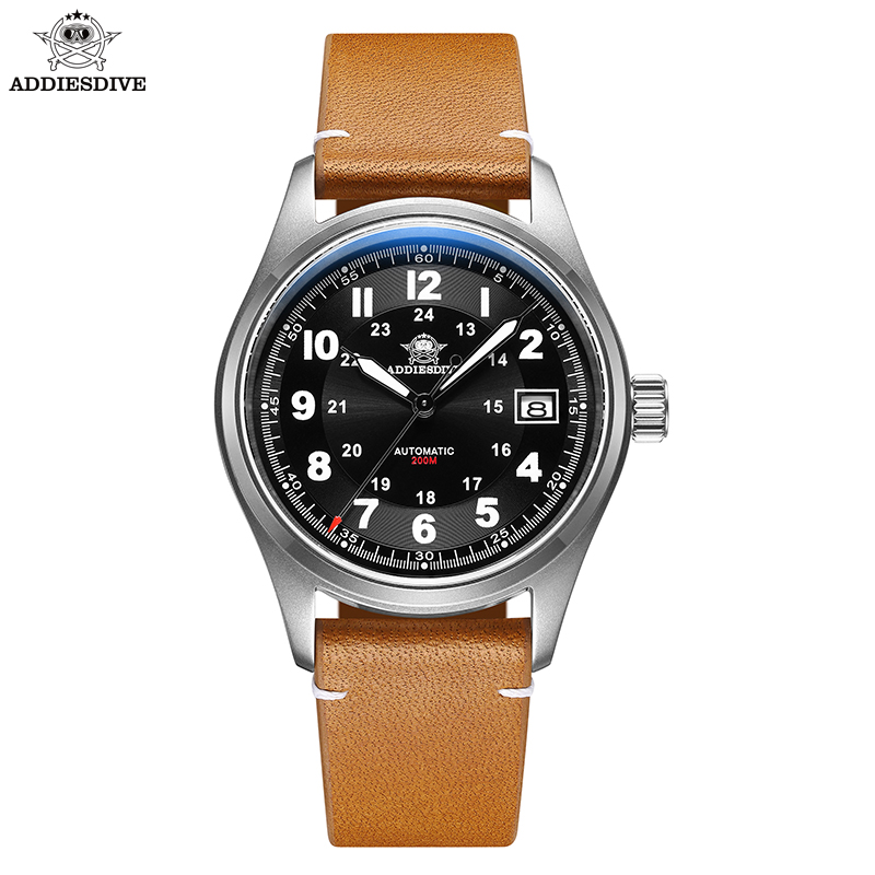Automatic Pilot Watch - ADDIESDIVE 39mm AD2048 Men's Watch Sapphire