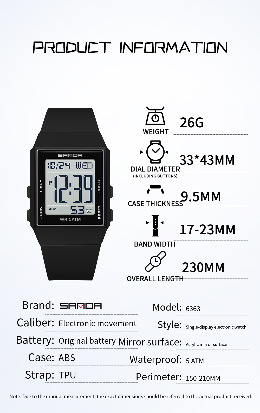 SANDA Student Casual Digital W - Luxury Watch Store review and price