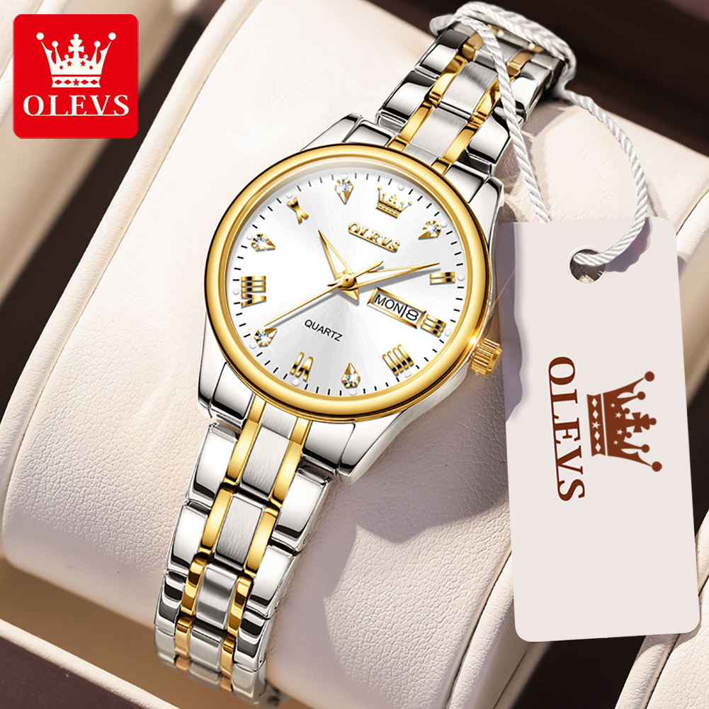 OLEVS 5563 New Fashion Women Q - Luxury Watch With Leather Strap review and price