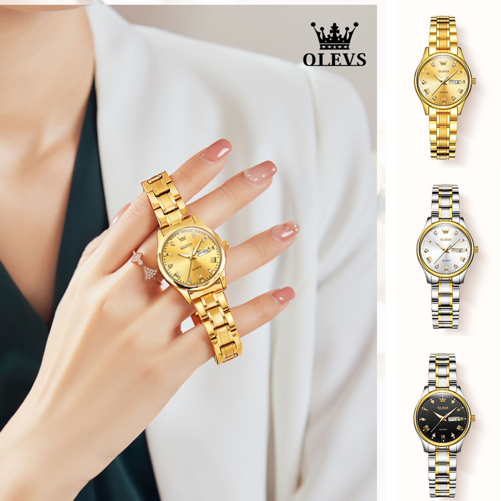 OLEVS 5563 New Fashion Women Q - Luxury Watch With Leather Strap review and price