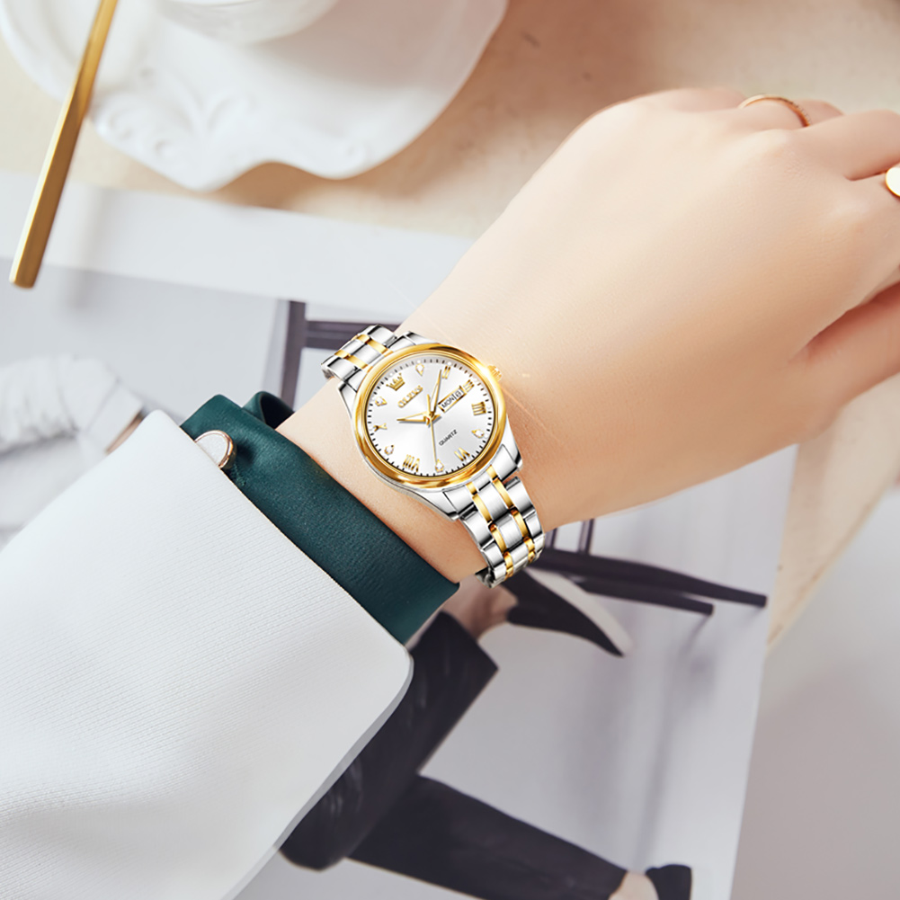 OLEVS 5563 New Fashion Women Q - Luxury Watch With Leather Strap review and price