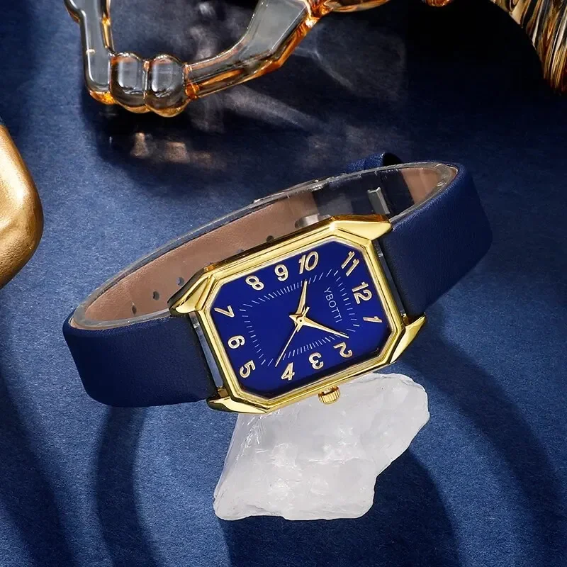 Luxury Fashion Square Women's  - Luxury Watch With Leather Strap review and price