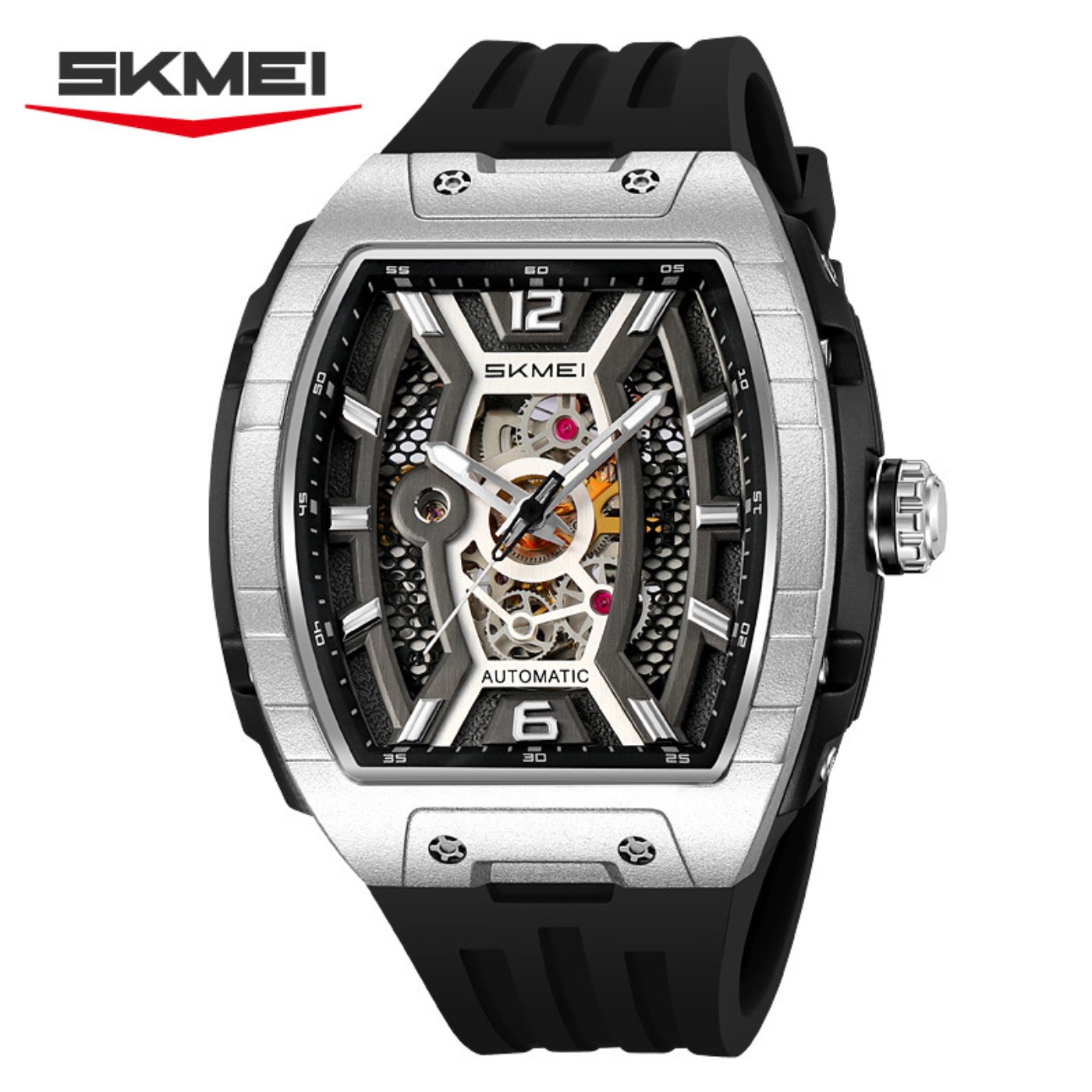Rose Gold Tonneau Men's Automa - Luxury Watch Case review and price