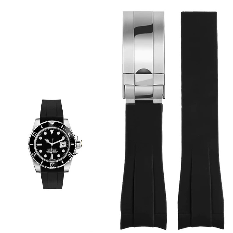 For Rolex 20mm Silicone Watch  - Luxury Watch Green Dial review and price