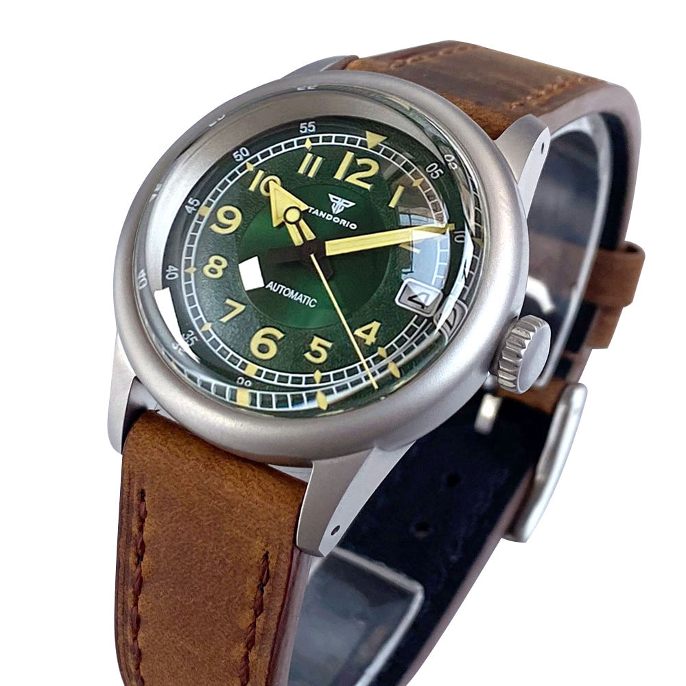 Custom New 36mm Double Domed S - Automatic Pilot Watch review and price