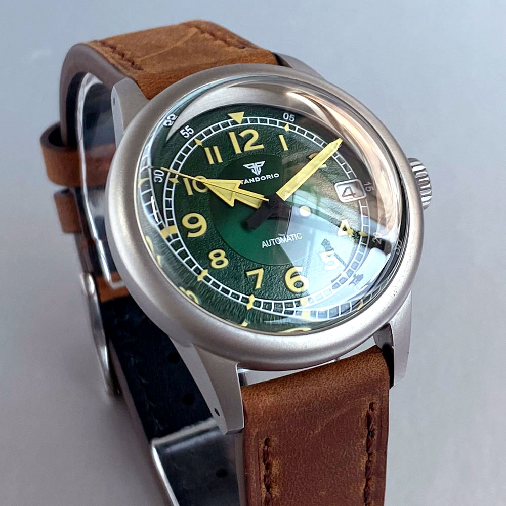 Custom New 36mm Double Domed S - Automatic Pilot Watch review and price