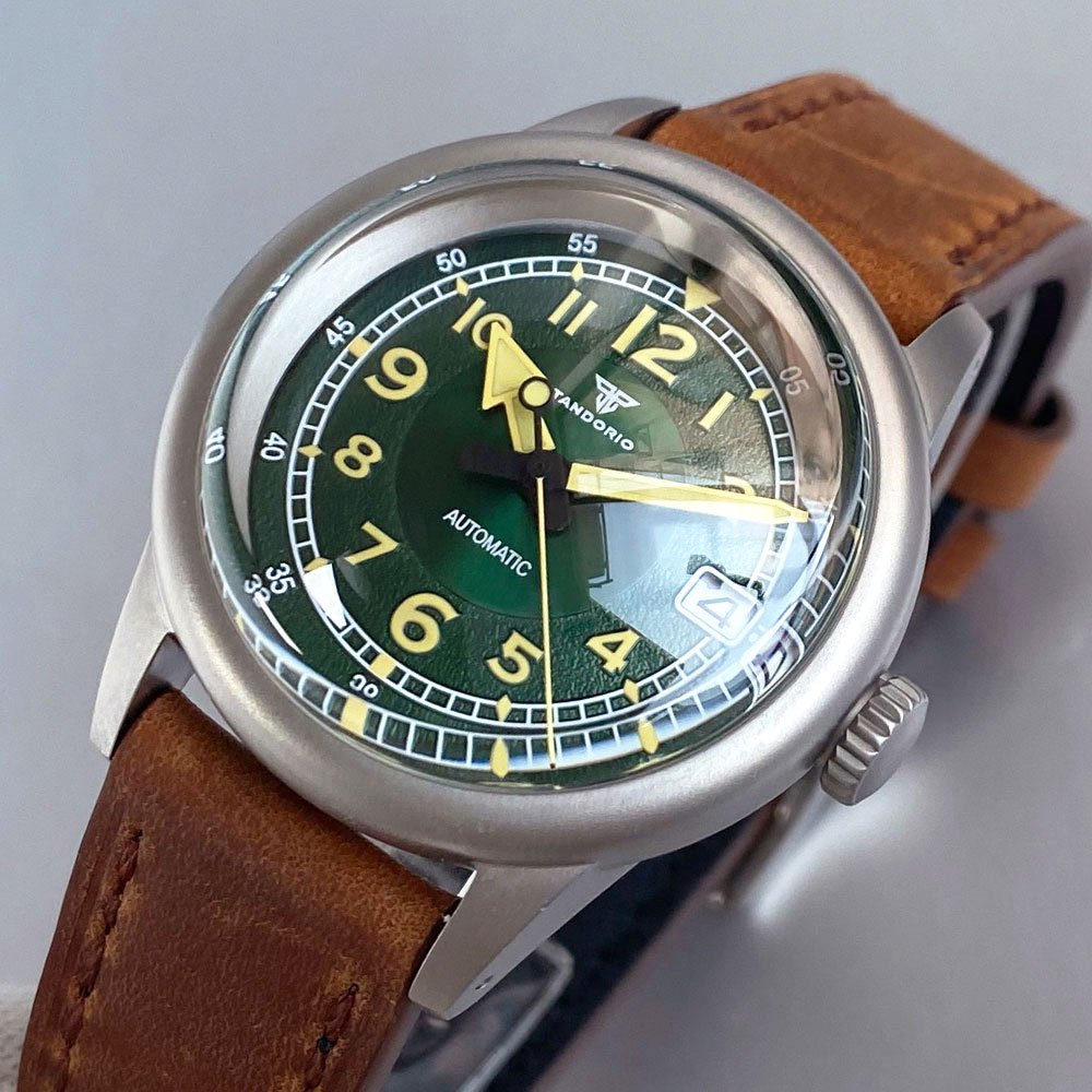 Custom New 36mm Double Domed S - Automatic Pilot Watch review and price