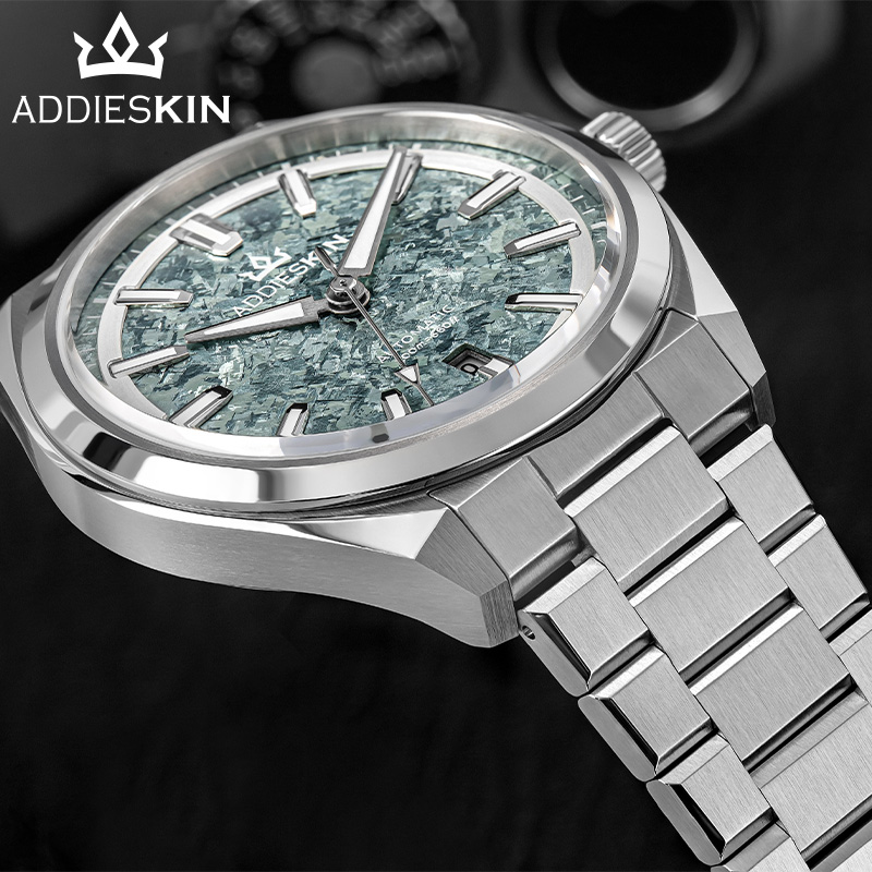 AddiesKin K006 Ice Crack Titan - Luxury Watch Green Dial review and price