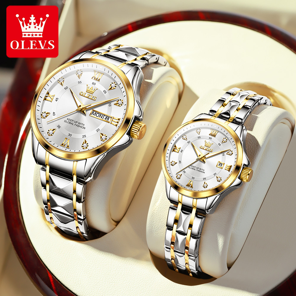 OLEVS 2906 Couple Watch Origin - Luxury Watch Life review and price