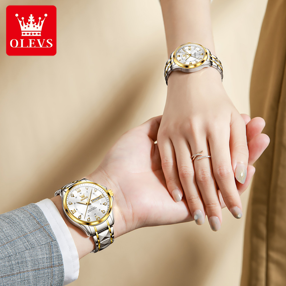 OLEVS 2906 Couple Watch Origin - Luxury Watch Life review and price