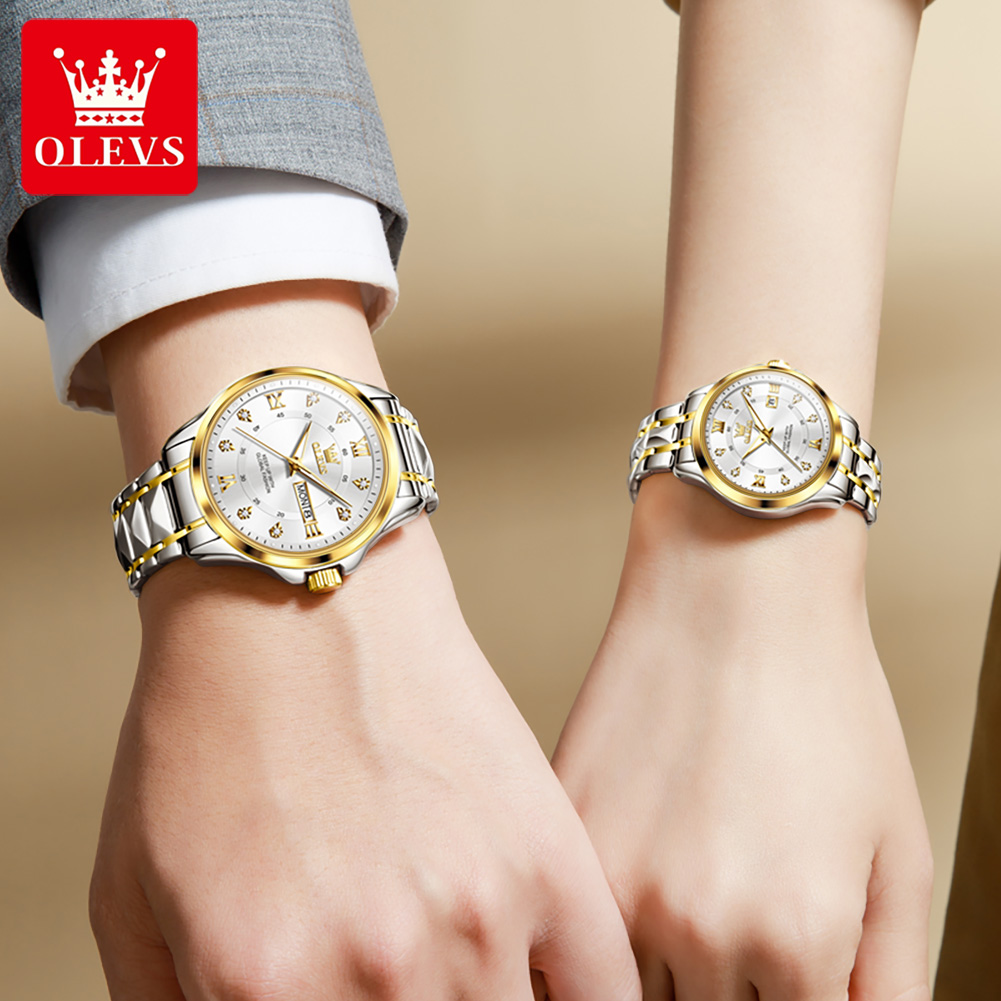 OLEVS 2906 Couple Watch Origin - Luxury Watch Life review and price