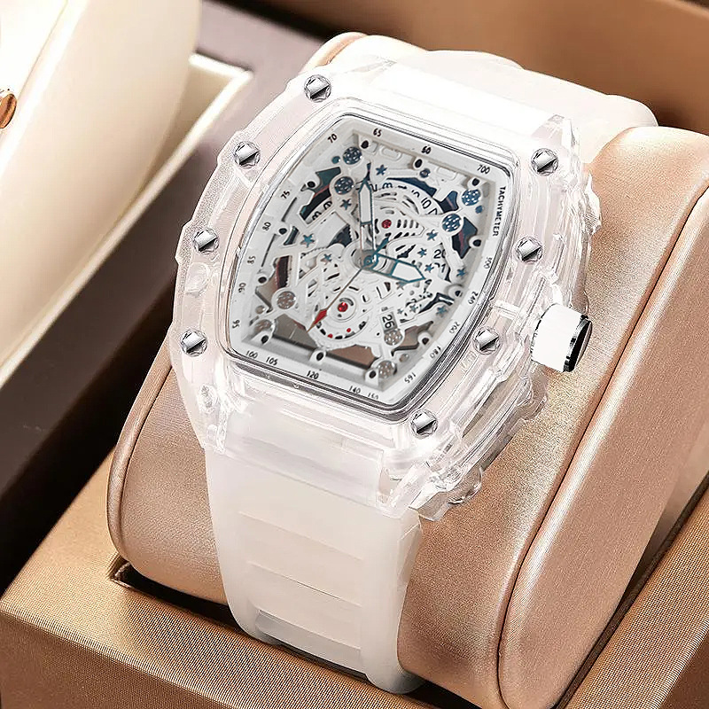Tonneau Fashion Quartz Watch M - Luxury Watch Rubber Strap review and price