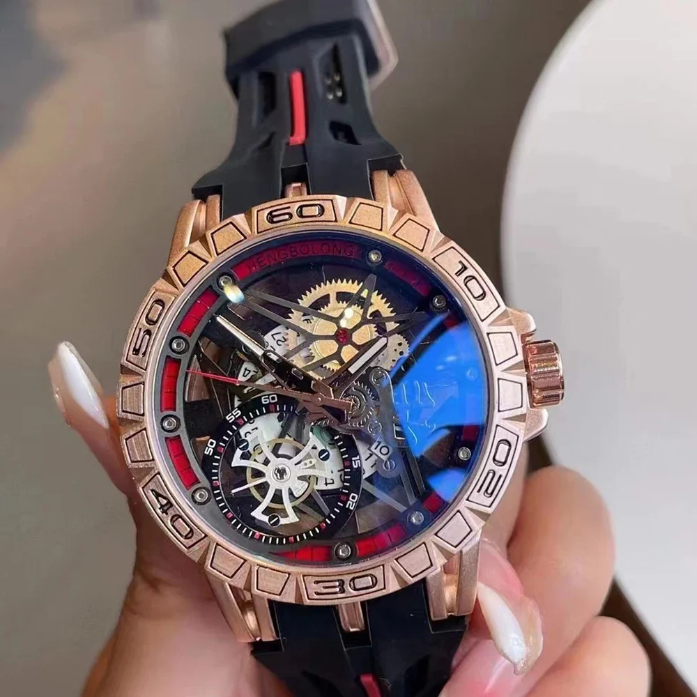 3D Quartz Watches Men Luxury C - Luxury Watch Rubber Strap review and price