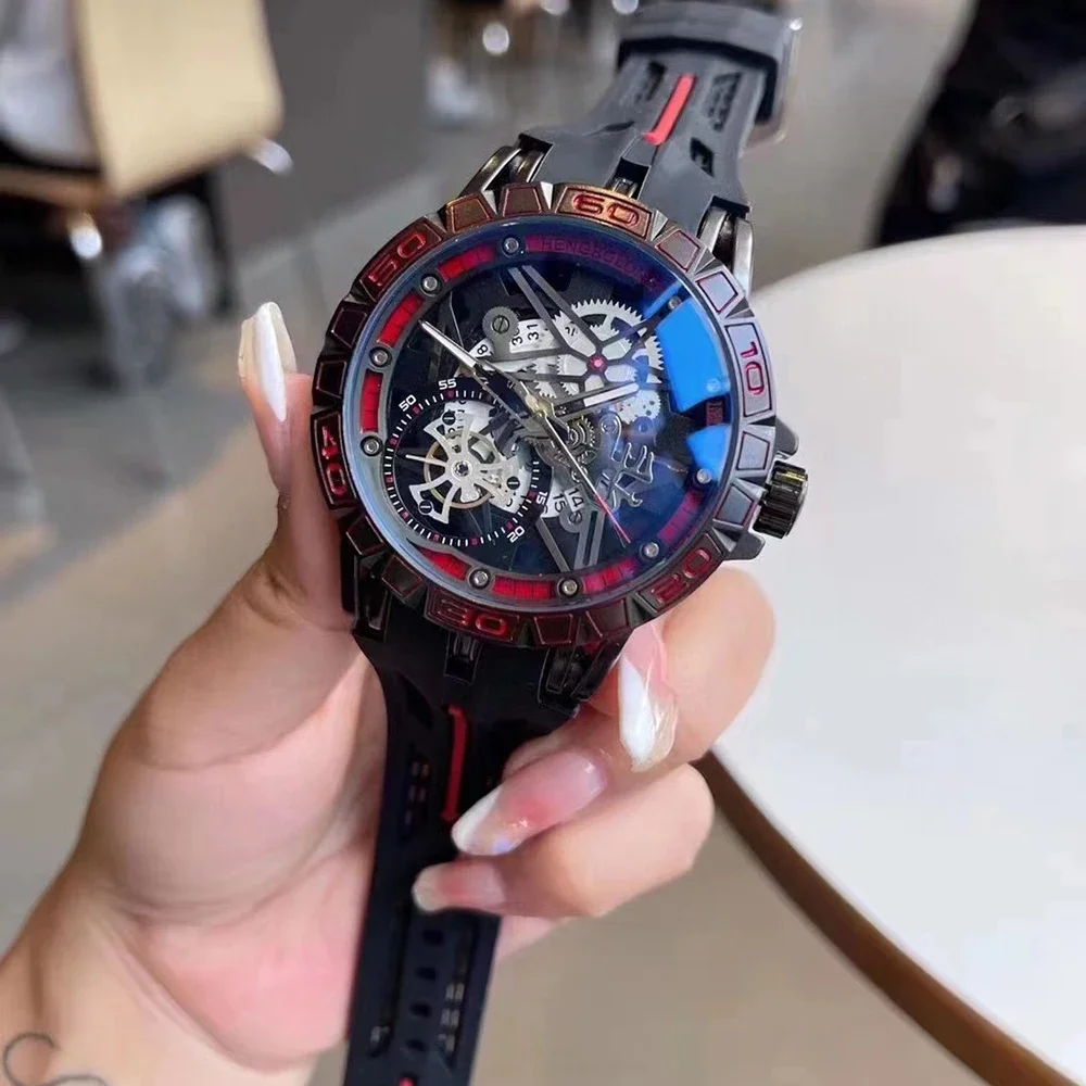 3D Quartz Watches Men Luxury C - Luxury Watch Rubber Strap review and price
