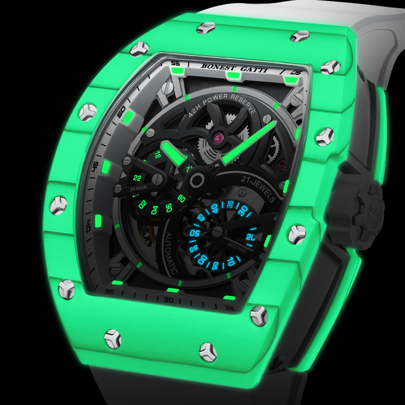 BONEST GATTI Men's Mechanical  - Luxury Watch Rubber Strap review and price