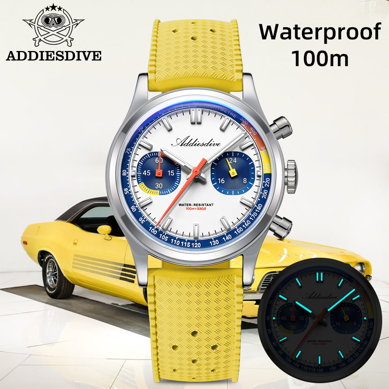ADDIESDIVE Fashion Men's Quart - Luxury Watch Rubber Strap review and price