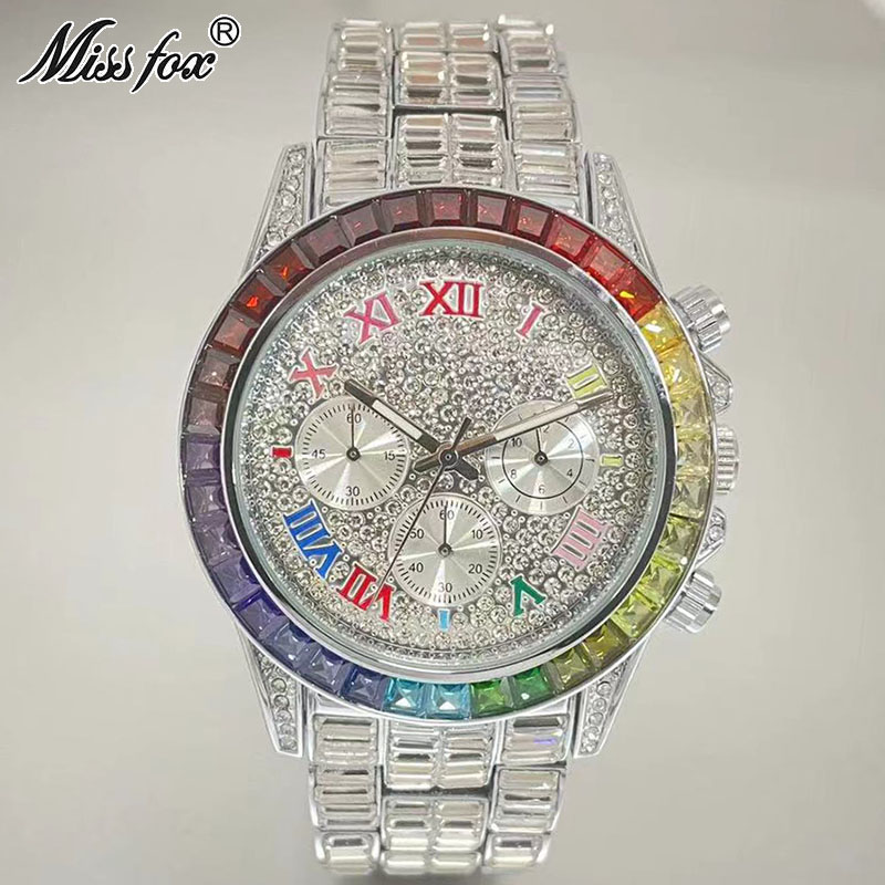 MISSFOX Luxury Iced Watch For  - Luxury Watch Magazine review and price