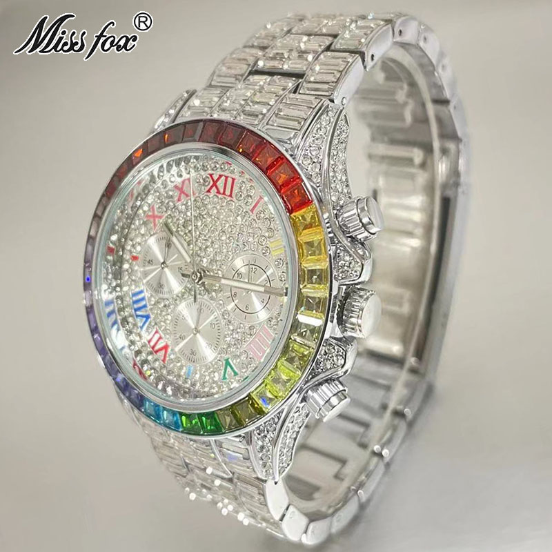 MISSFOX Luxury Iced Watch For  - Luxury Watch Magazine review and price