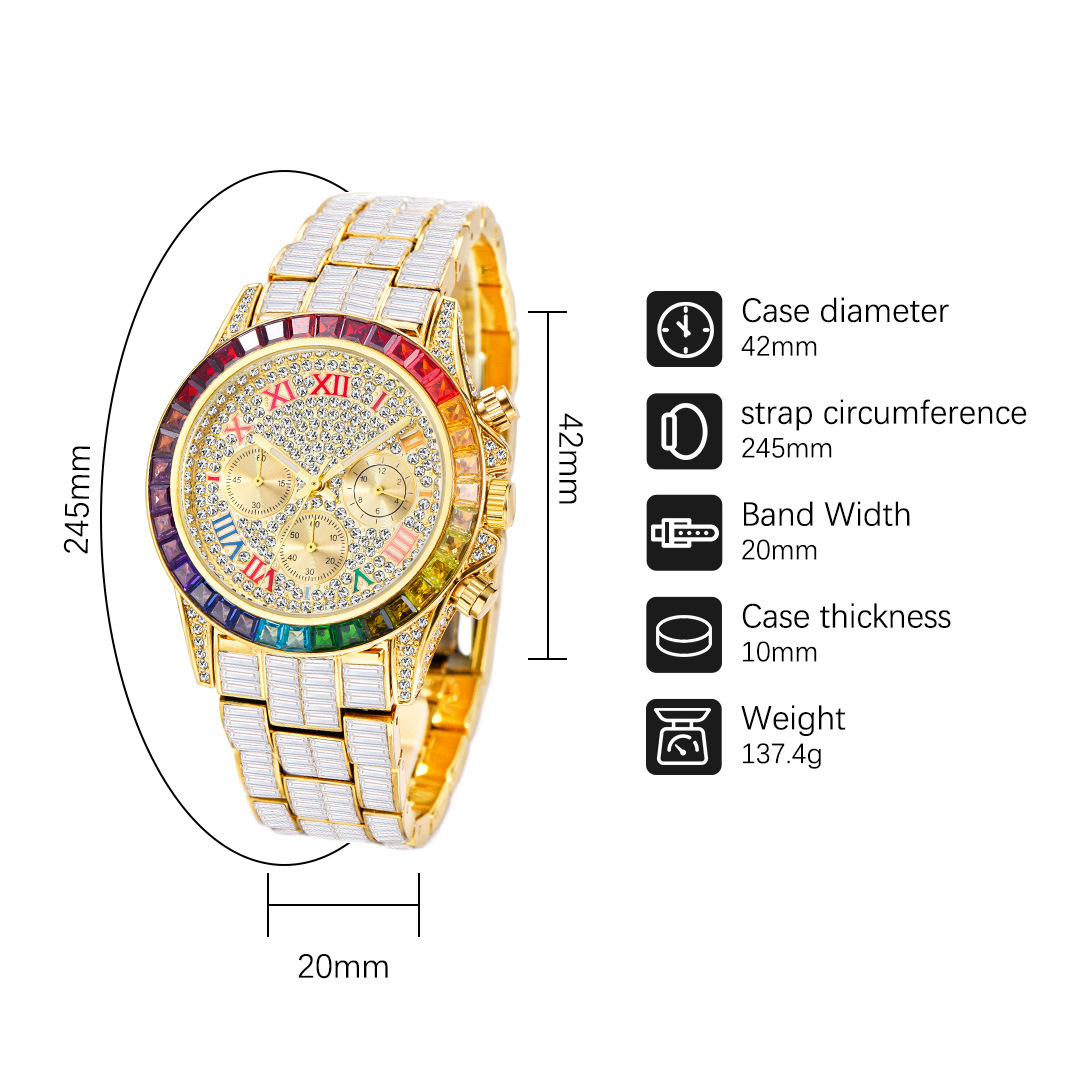 MISSFOX Luxury Iced Watch For  - Luxury Watch Magazine review and price
