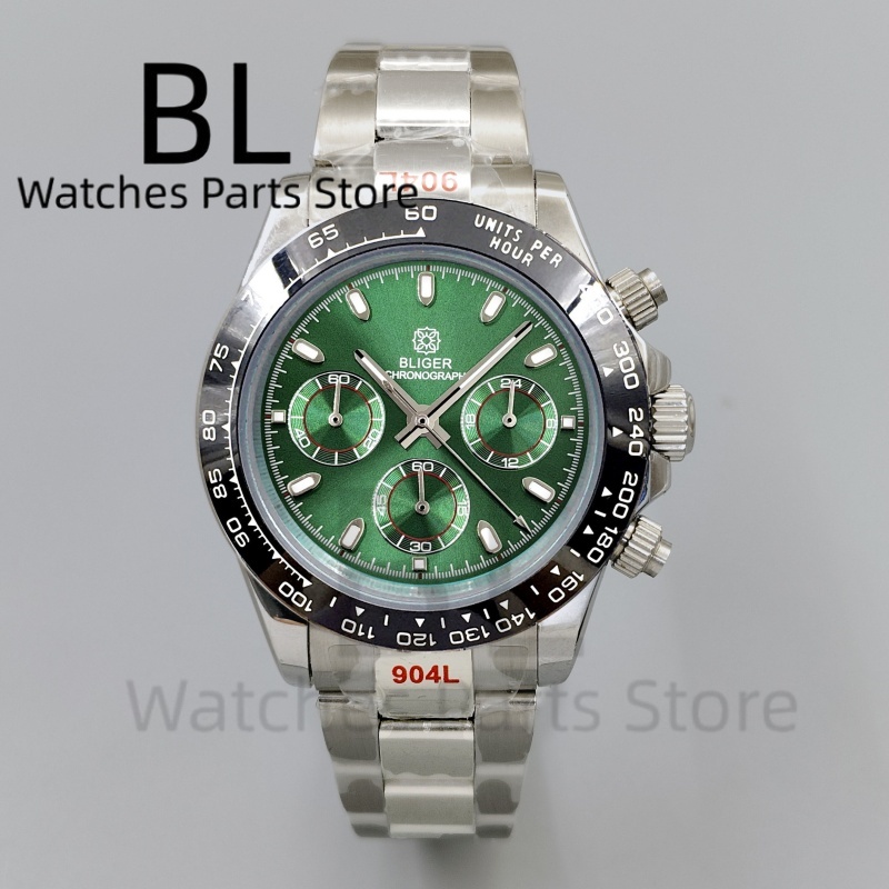 BLIGER 39mm Luxury Green Dial  - Luxury Watch Green Dial review and price
