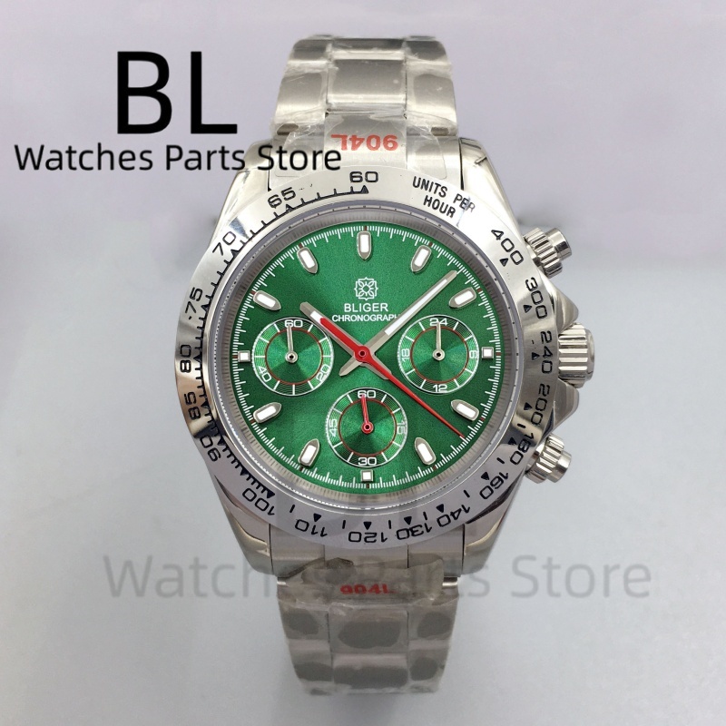 BLIGER 39mm Luxury Green Dial  - Luxury Watch Green Dial review and price