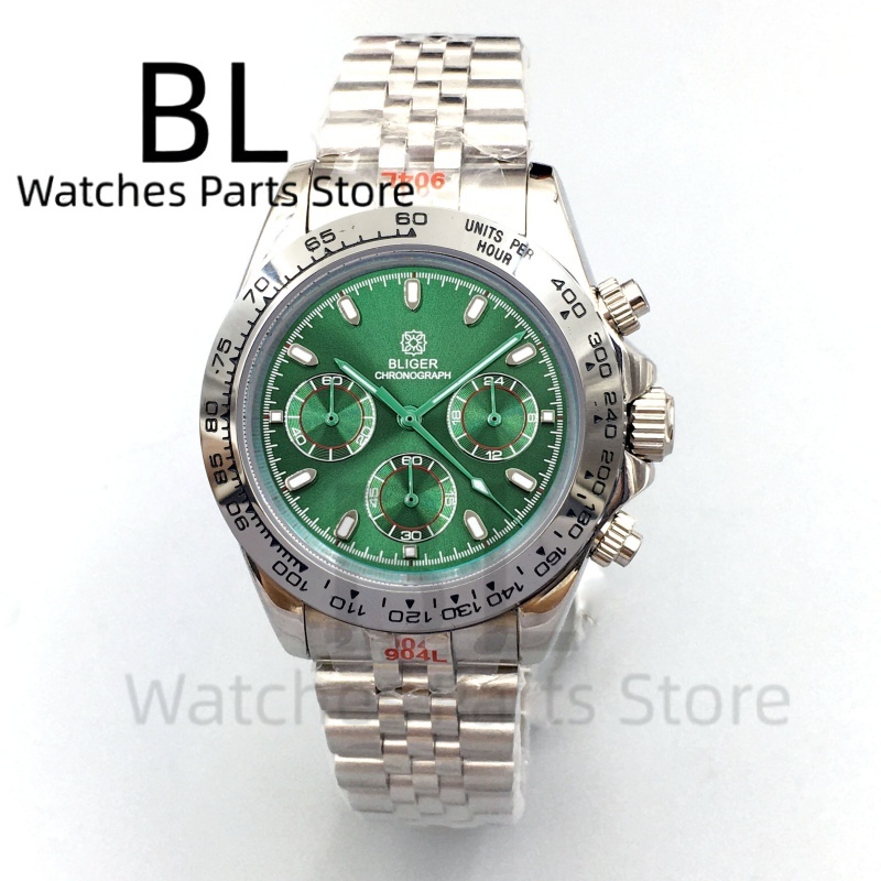 BLIGER 39mm Luxury Green Dial  - Luxury Watch Green Dial review and price
