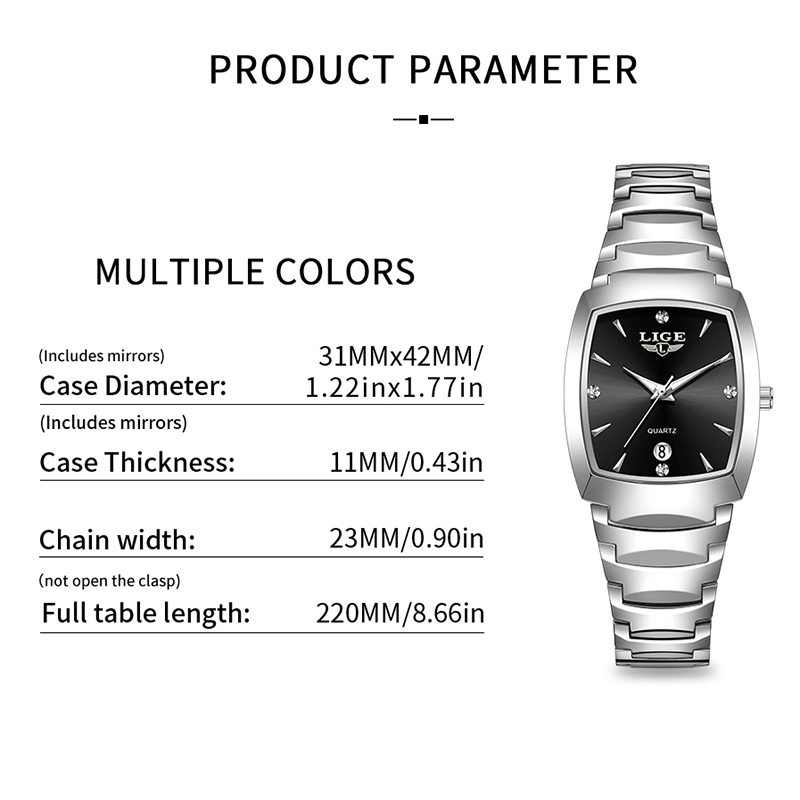 LIGE Watch women Business Luxu - Luxury Watch Quartz review and price