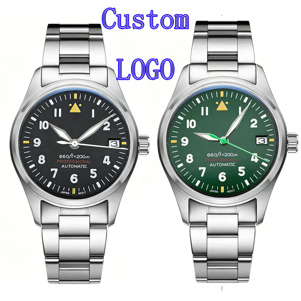 Custom LOGO 36mm 39mm Pilot Wa - Automatic Pilot Watch review and price