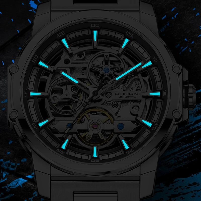 ABORNI 9039 Unique Design Skel - Automatic Pilot Watch review and price