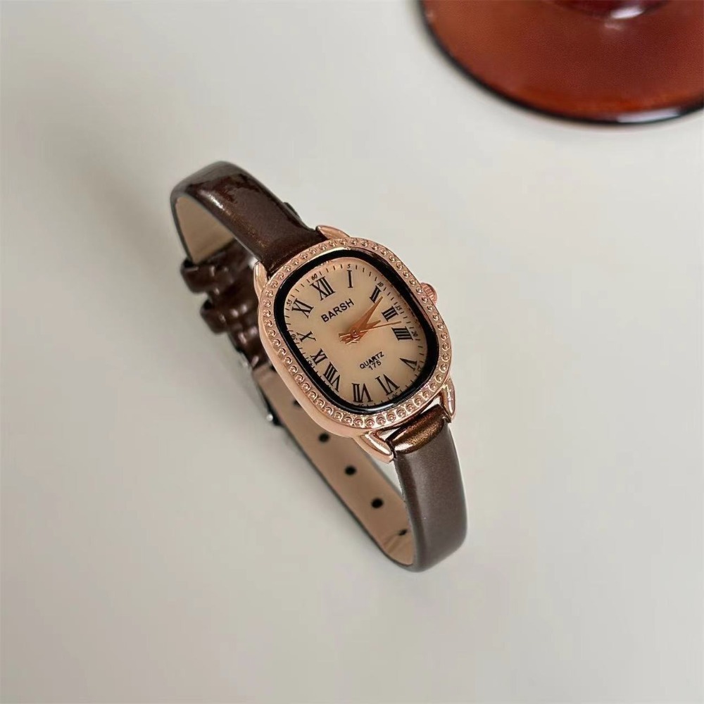 Famous Brand Women Diamond Ova - Luxury Watch With Leather Strap review and price