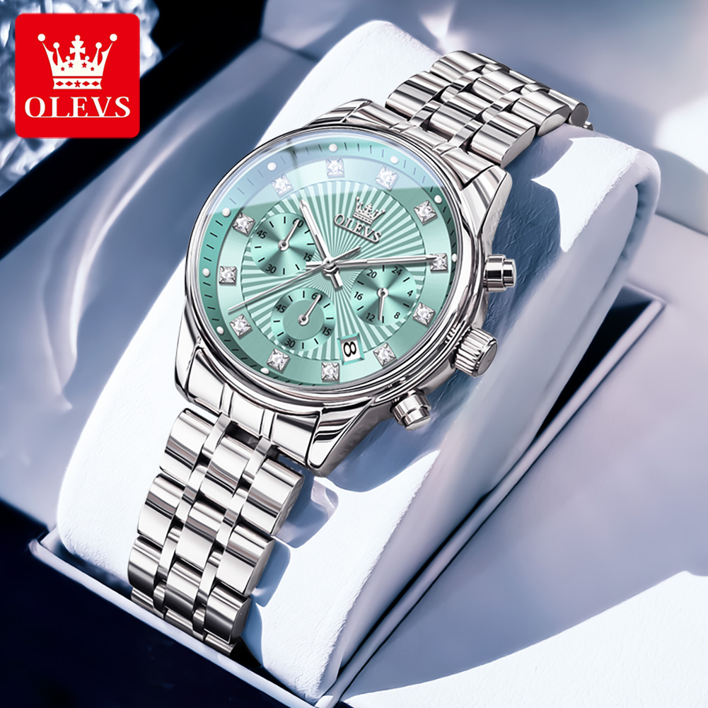 OLEVS Womens Watches Fashion L - Luxury Watch Green Dial review and price