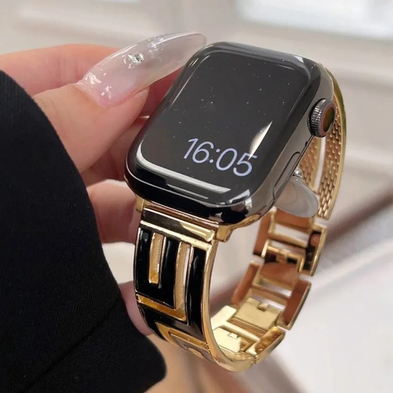 Luxury Metal Strap For Apple W - Luxury Watch Ap review and price