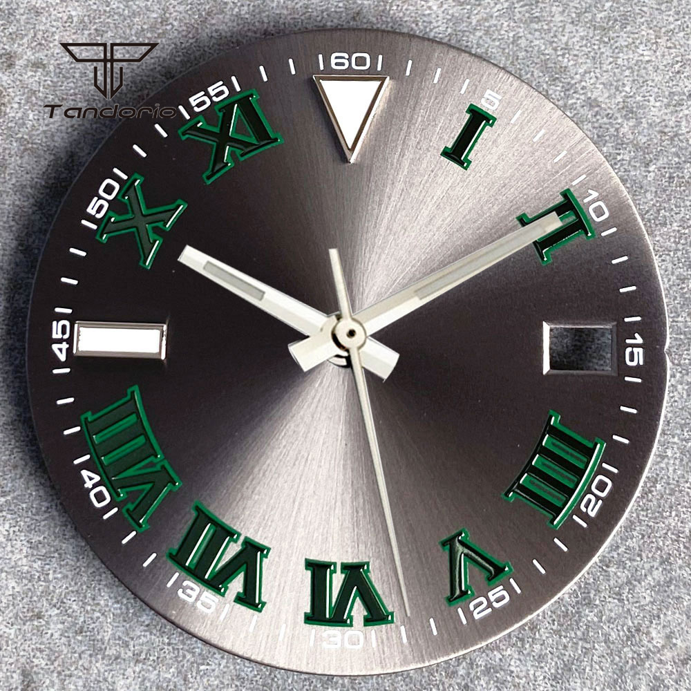 29mm Grey Sunburst Watch Dial  - Luxury Watch With Green Dial review and price