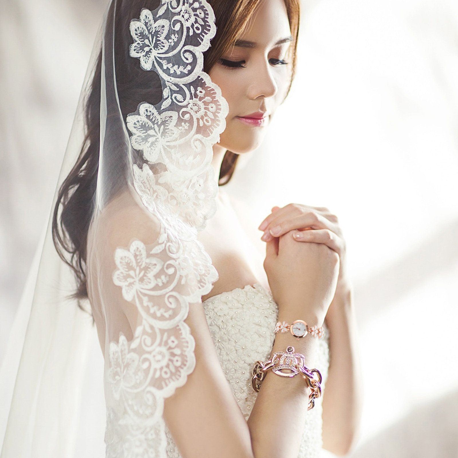 Elegant Crystal Quartz Bracele - Luxury Watch Hand review and price