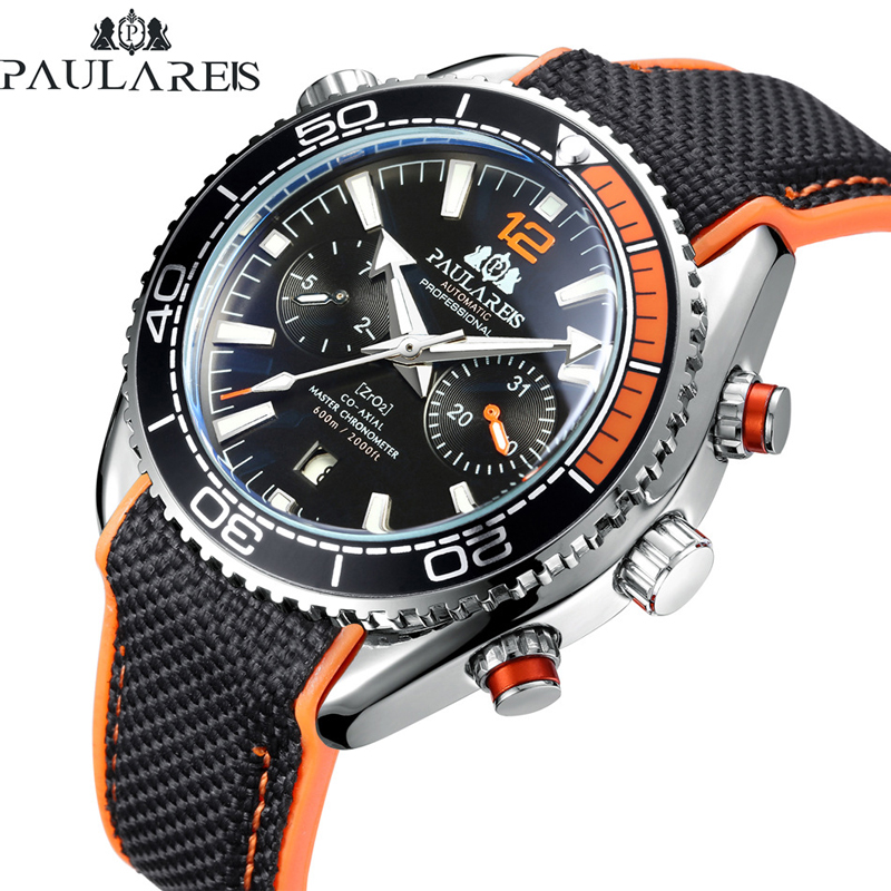 PAULAREIS P Luxury Men Automat - Luxury Watch Rubber Strap review and price