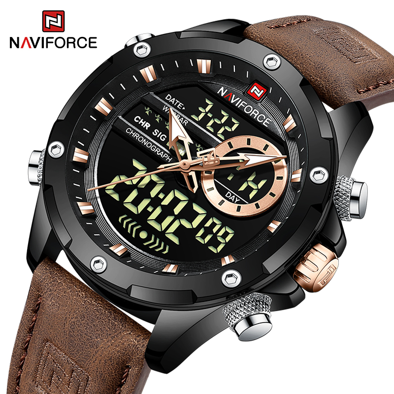 New NAVIFORCE Men Watches Quar - Luxury Watch Holder For Men review and price