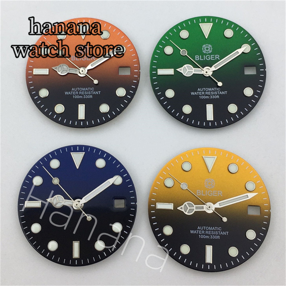 29mm Black White Green Blue Gr - Luxury Watch With Green Dial review and price