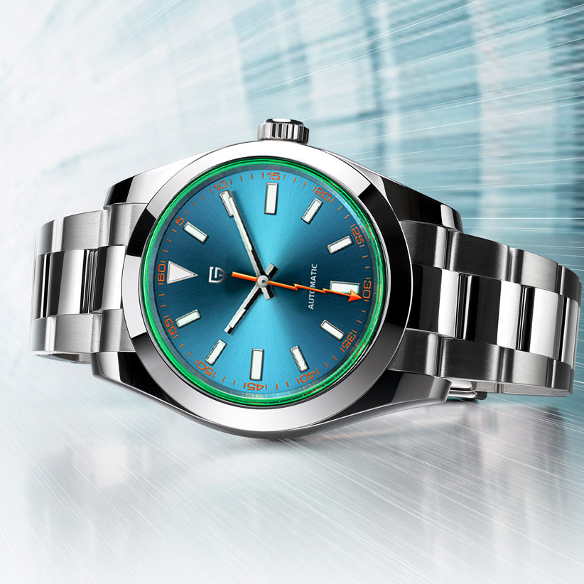 PAGANI DESIGN Green Glass Men' - Luxury Watch Green Dial review and price