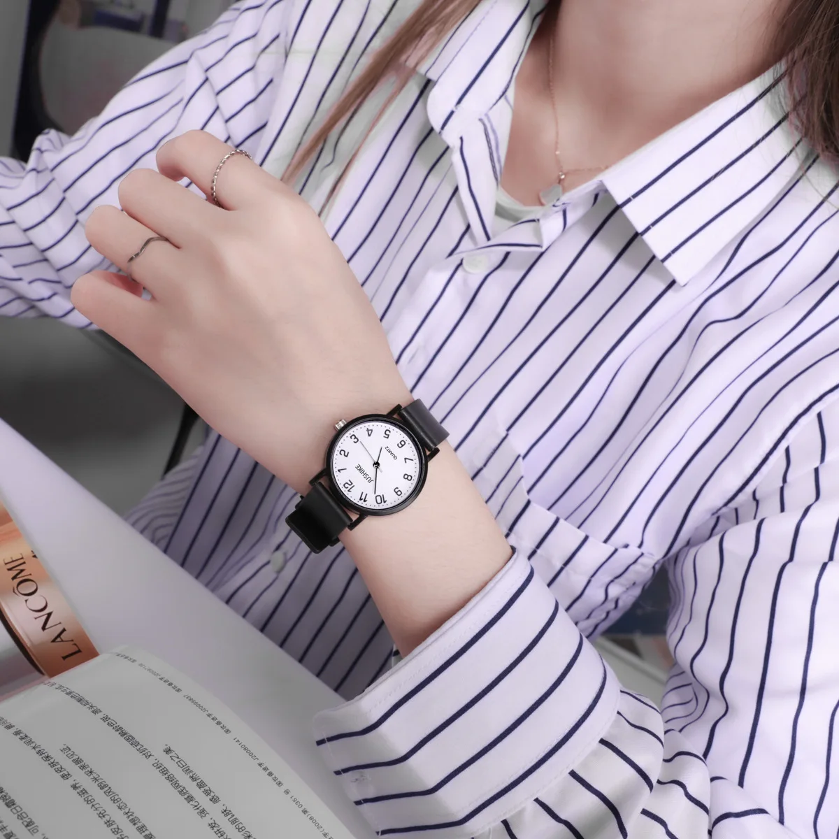 Simple Black Watch Quartz Watc - Luxury Watch Strap review and price