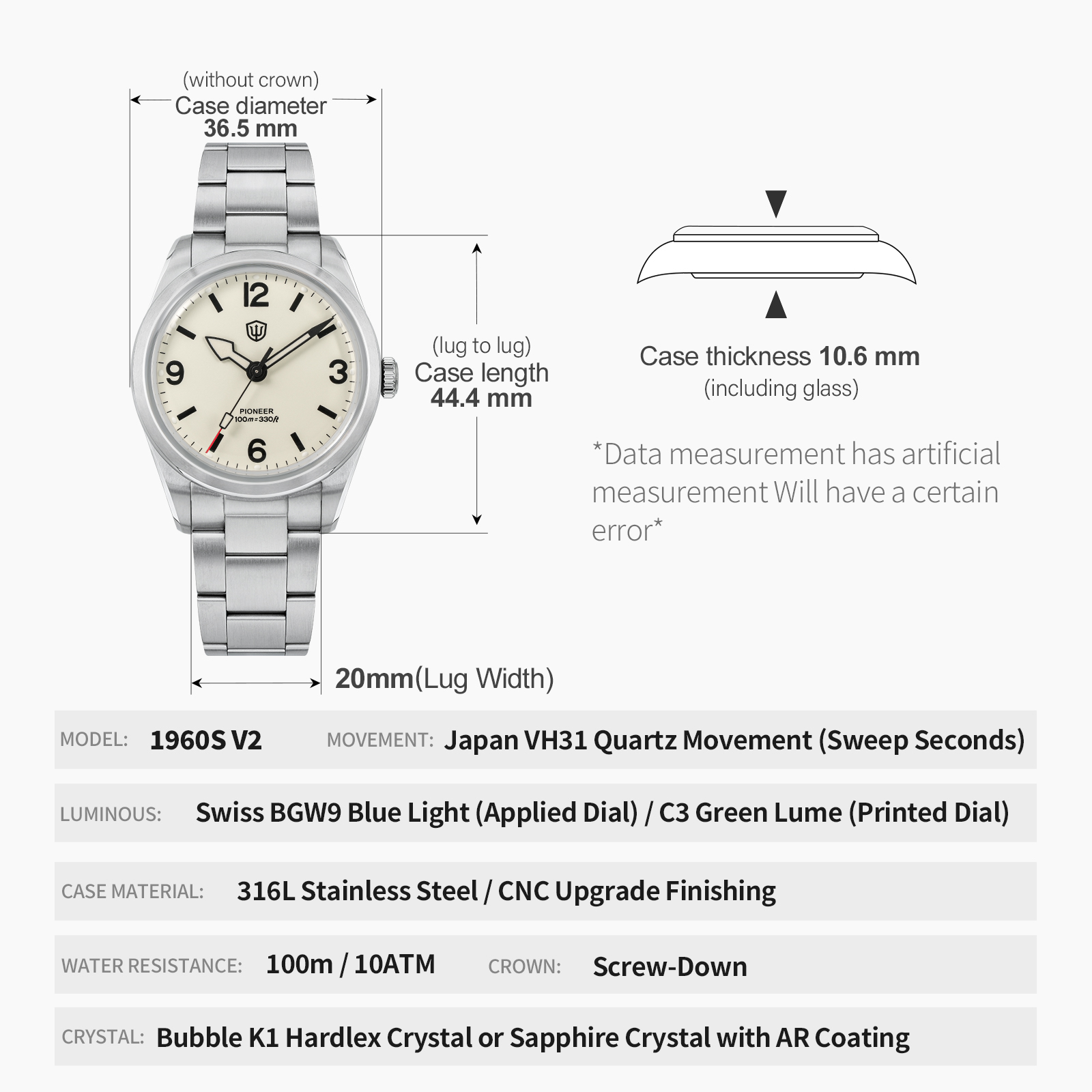 Watchdives WD1960S V2 Vintage  - Luxury Watch Green Dial review and price