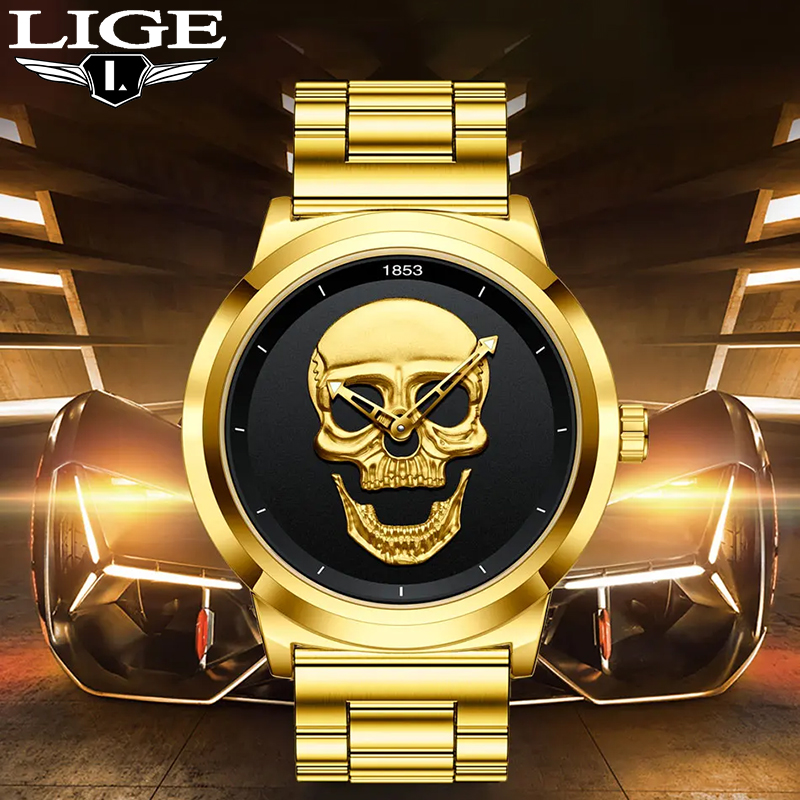 LIGE Top Luxury Brand  Quartz  - Luxury Watch Holder For Men review and price