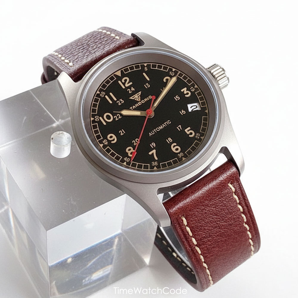 Customized Watch Titanium NH35 - Automatic Pilot Watch review and price