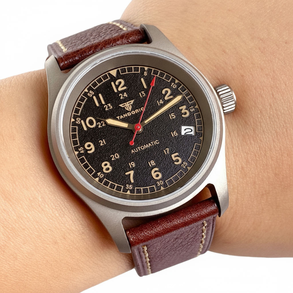 Customized Watch Titanium NH35 - Automatic Pilot Watch review and price