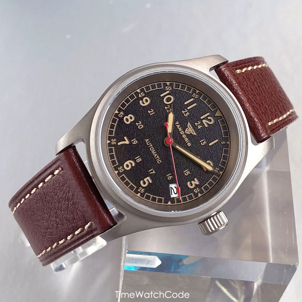 Customized Watch Titanium NH35 - Automatic Pilot Watch review and price